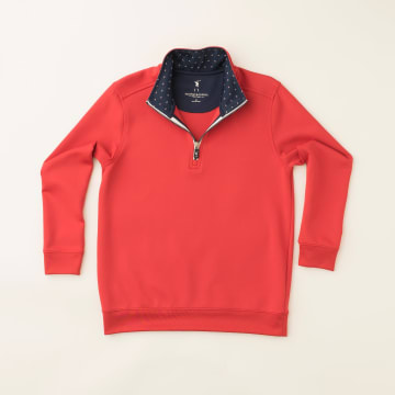 Boys Caves Long Sleeve 1/4 Zip Pullover-SALE