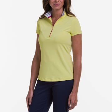 Ella Zip Mock Polo - SALE