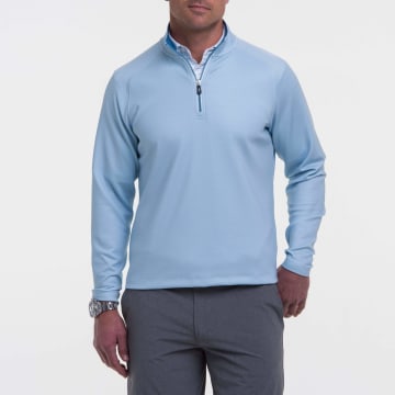 MICRO DOT LONG SLEEVE 1/4 ZIP - Sale