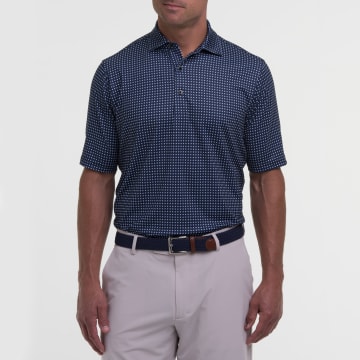 USA STARS ALIGNED PRINT POLO - Sale