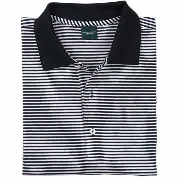 Signature Bar Stripe Lisle Polo - SALE