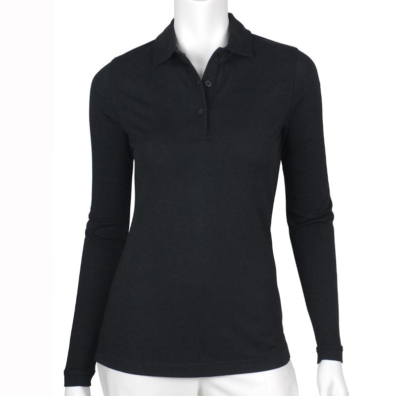 Jeni Long Sleeve Pique Polo - Fairway & Greene