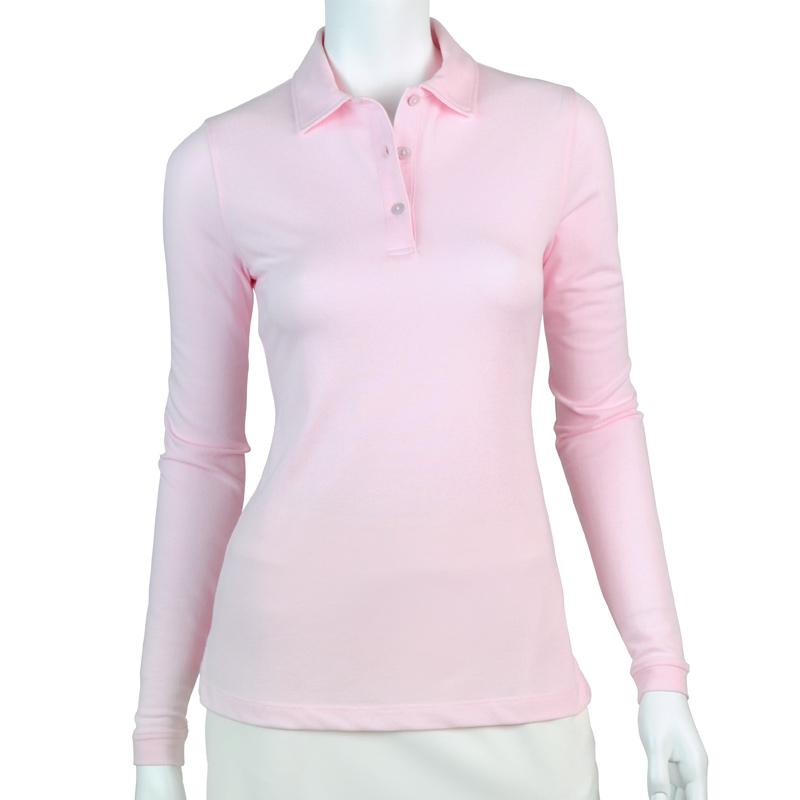 Jeni Long Sleeve Pique Polo - Fairway & Greene