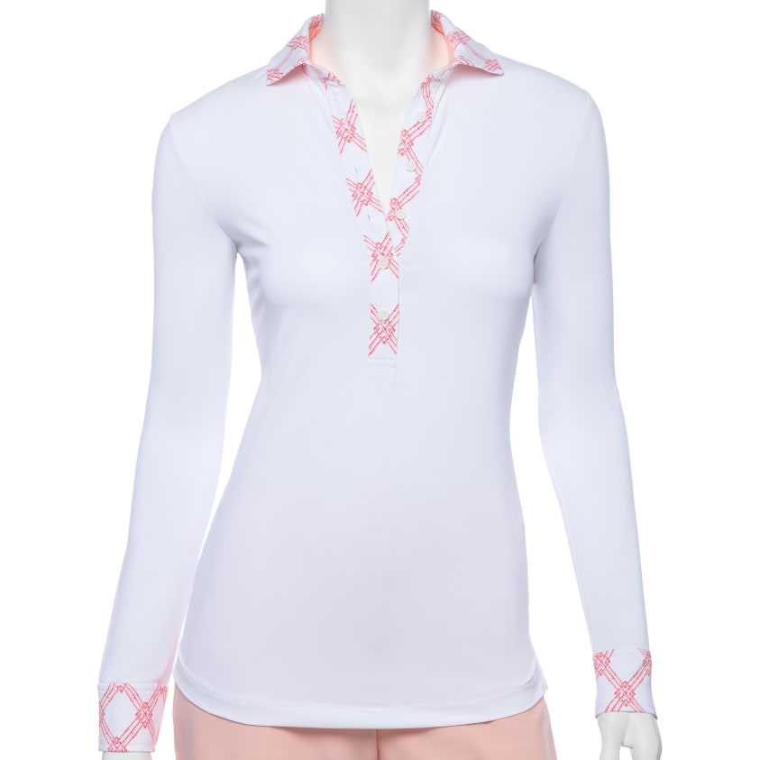 Aryn Long Sleeve Polo - Fairway & Greene