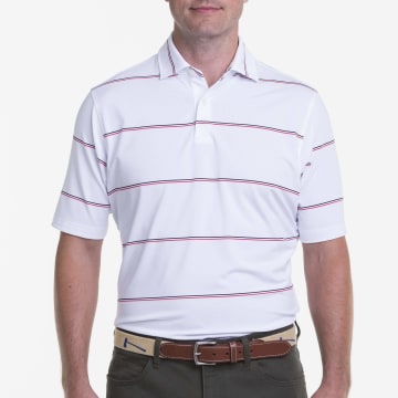 USA Bro Stripe Jersey Polo - SALE