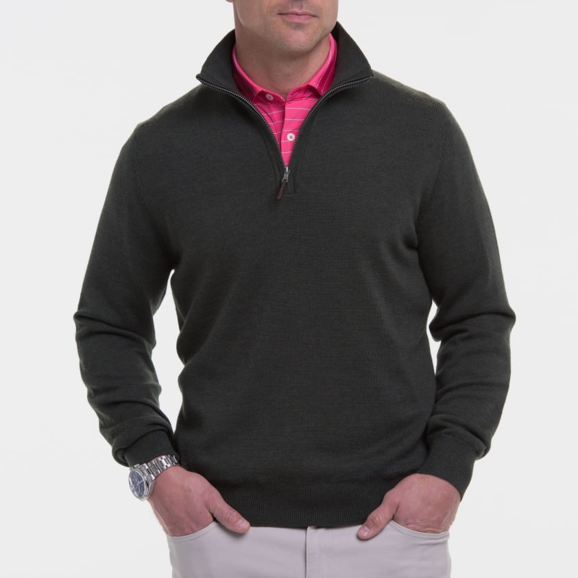 Baruffa Merino Quarter Zip Windsweater 