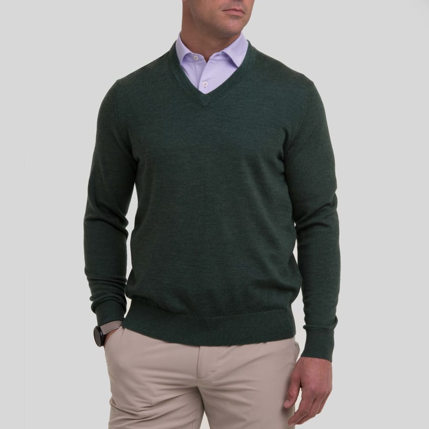 Baruffa Merino Classic V-neck Sweater 